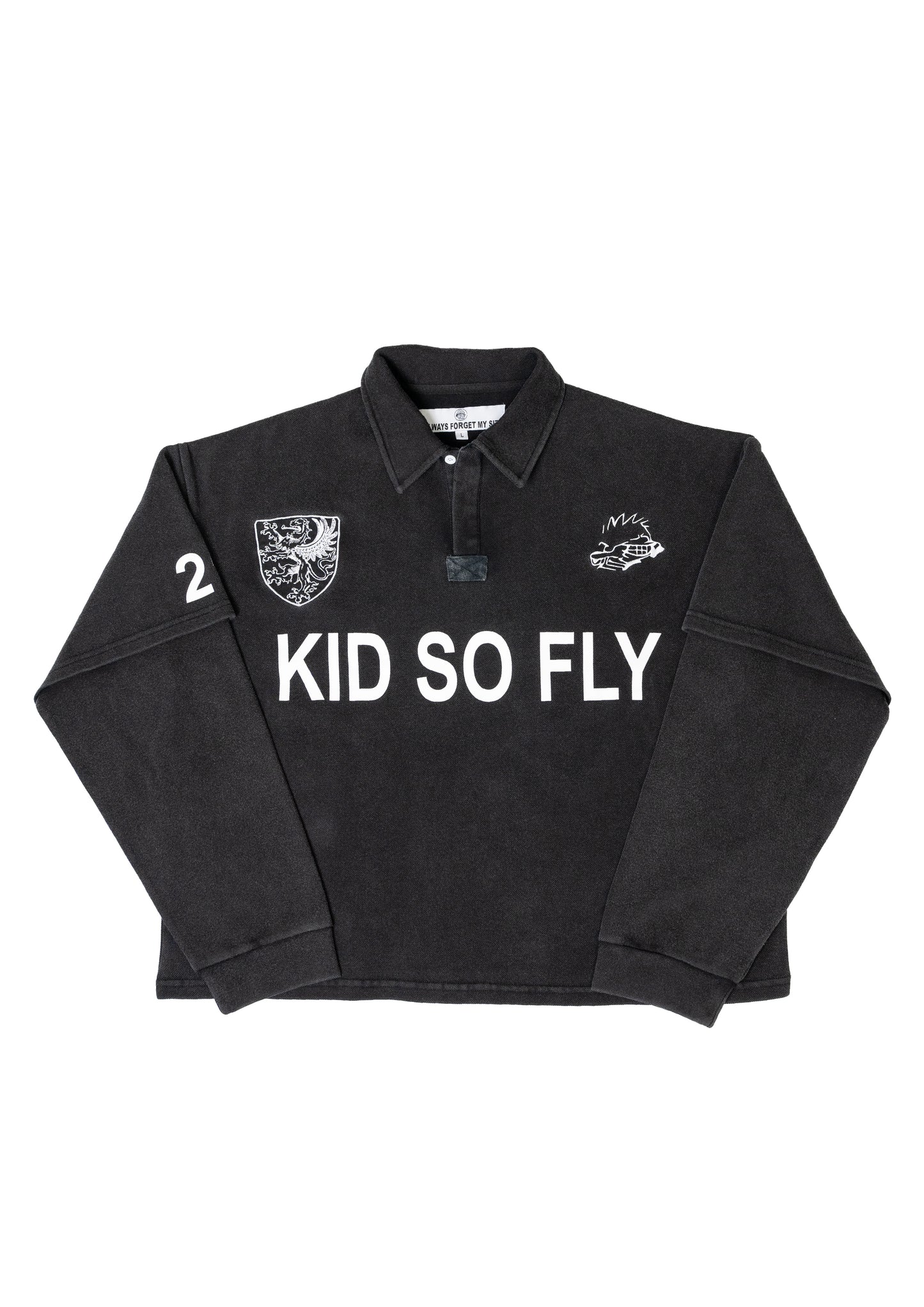 Polo-Longsleeve Black