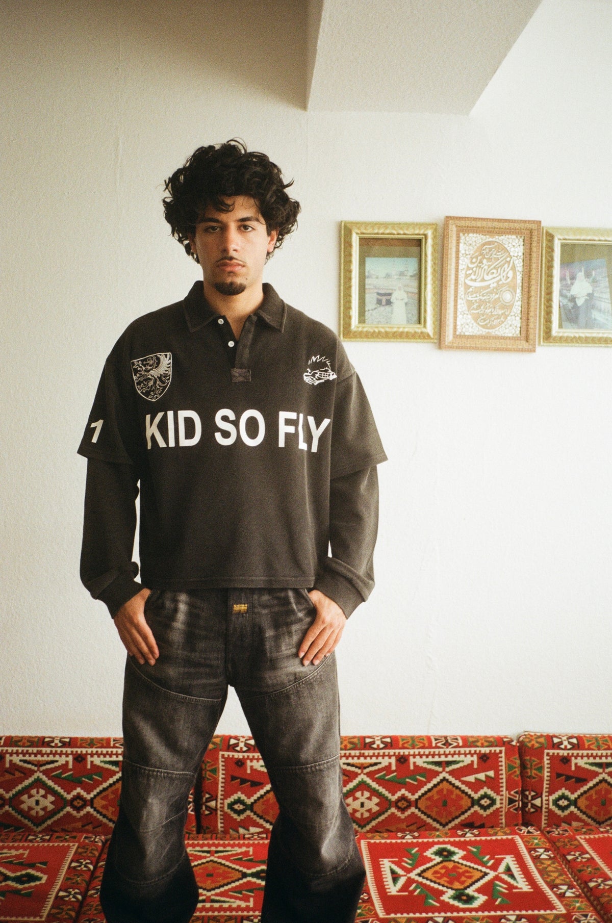 POLO LONGSLEEVE BLACK