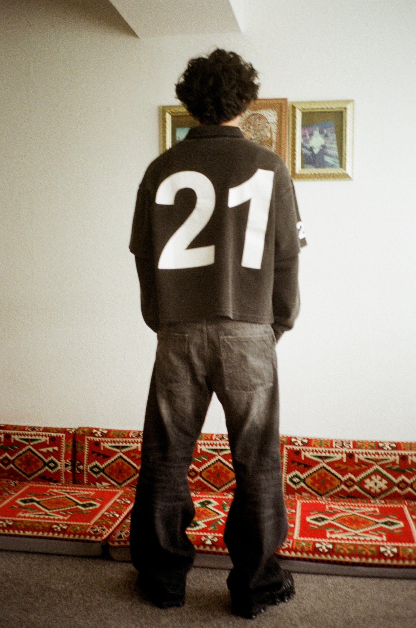 Polo-Longsleeve Black