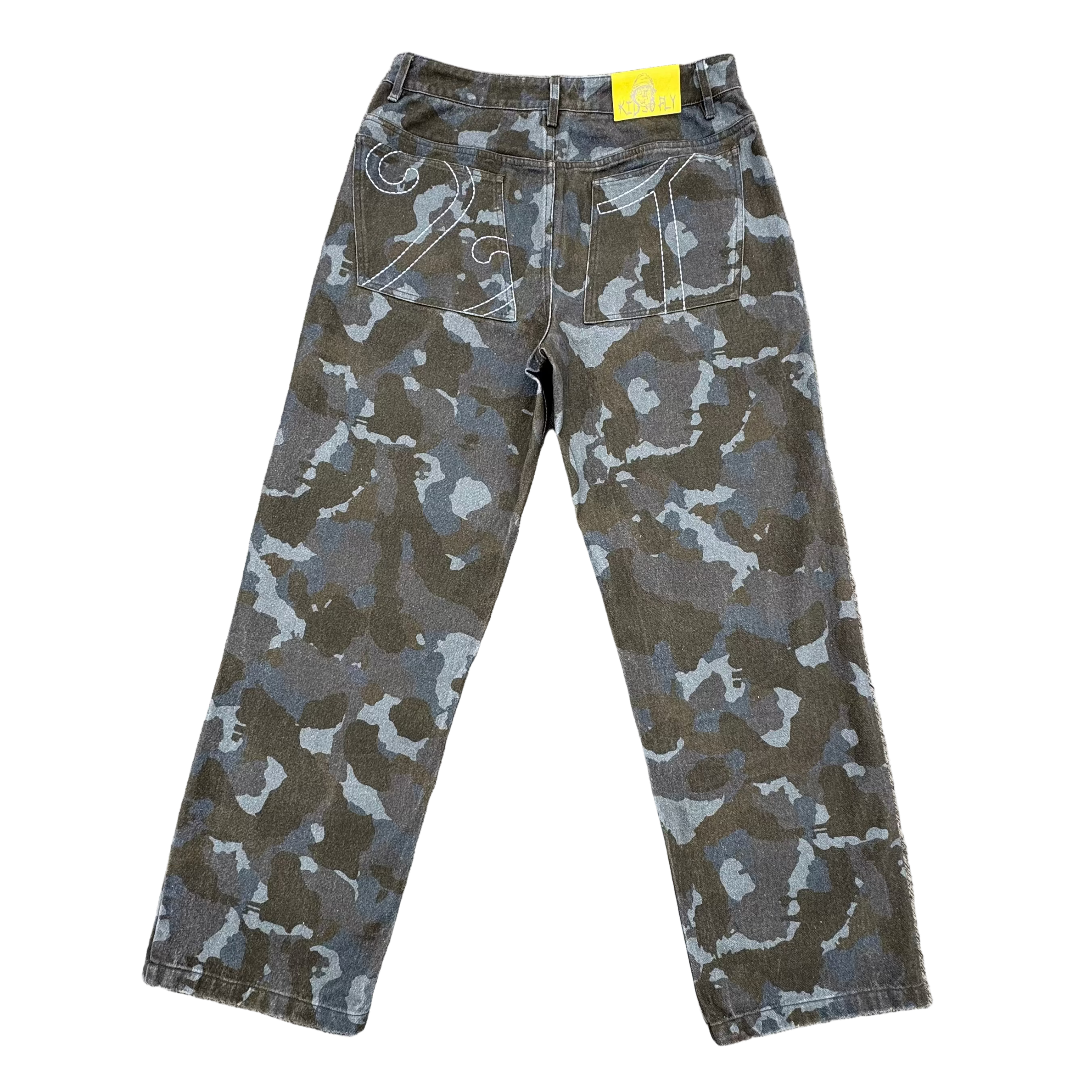 FADED CAMO DENIM PANTS