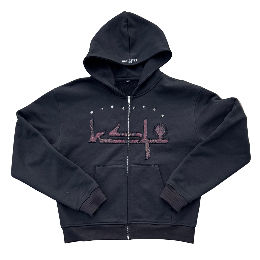 ORIENTAL ZIPPER BLACK