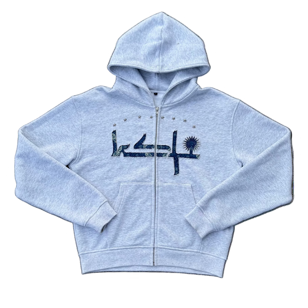 ORIENTAL ZIPPER GREY