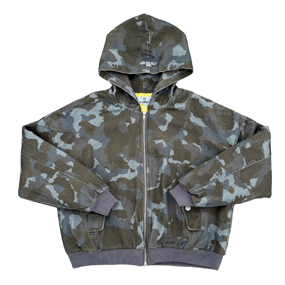 FADED CAMO DENIM JACKET