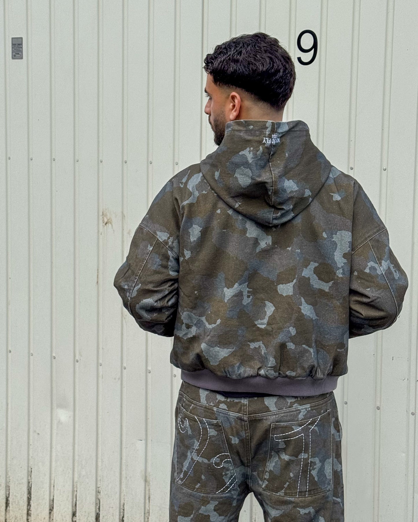 FADED CAMO DENIM JACKET