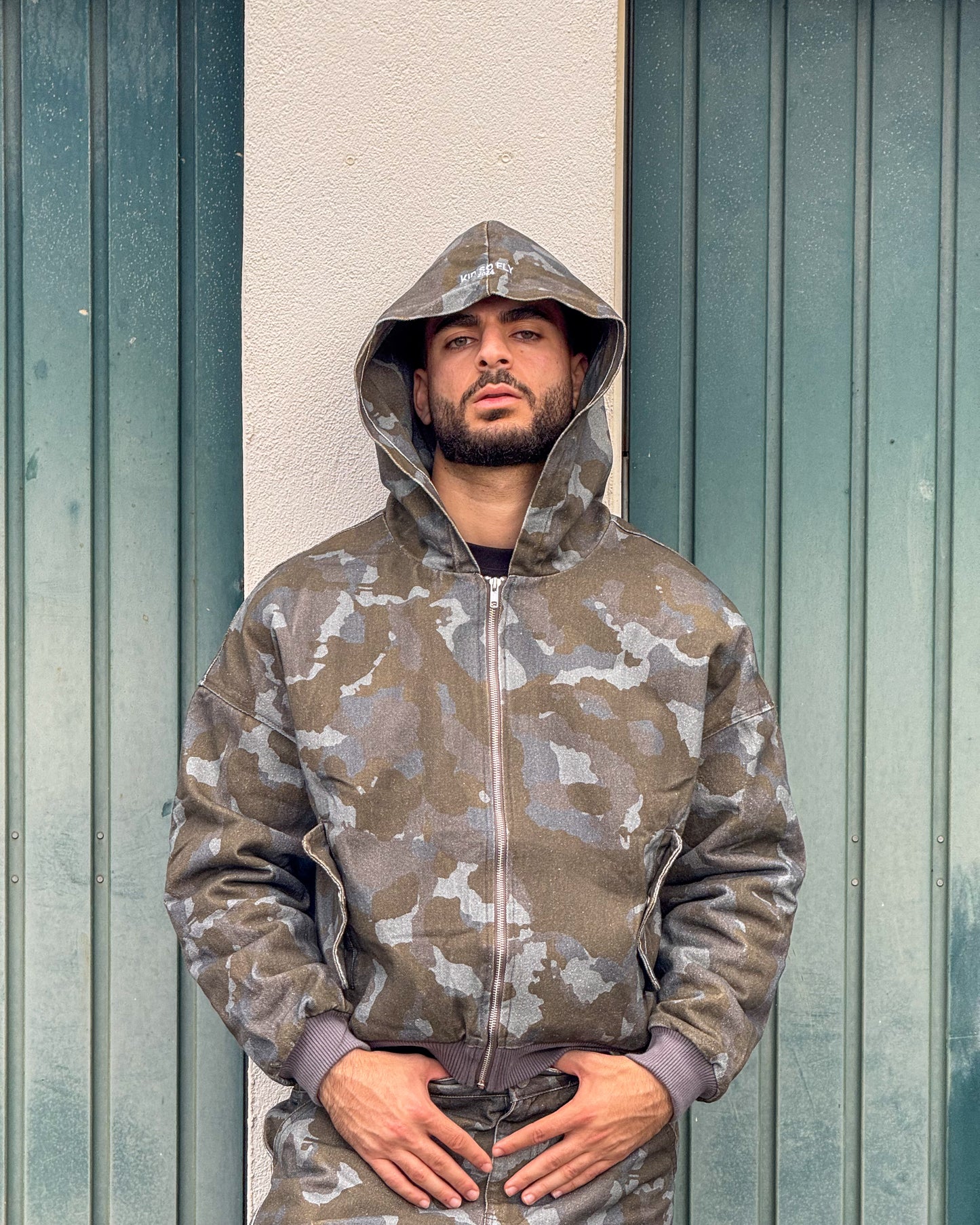 FADED CAMO DENIM JACKET