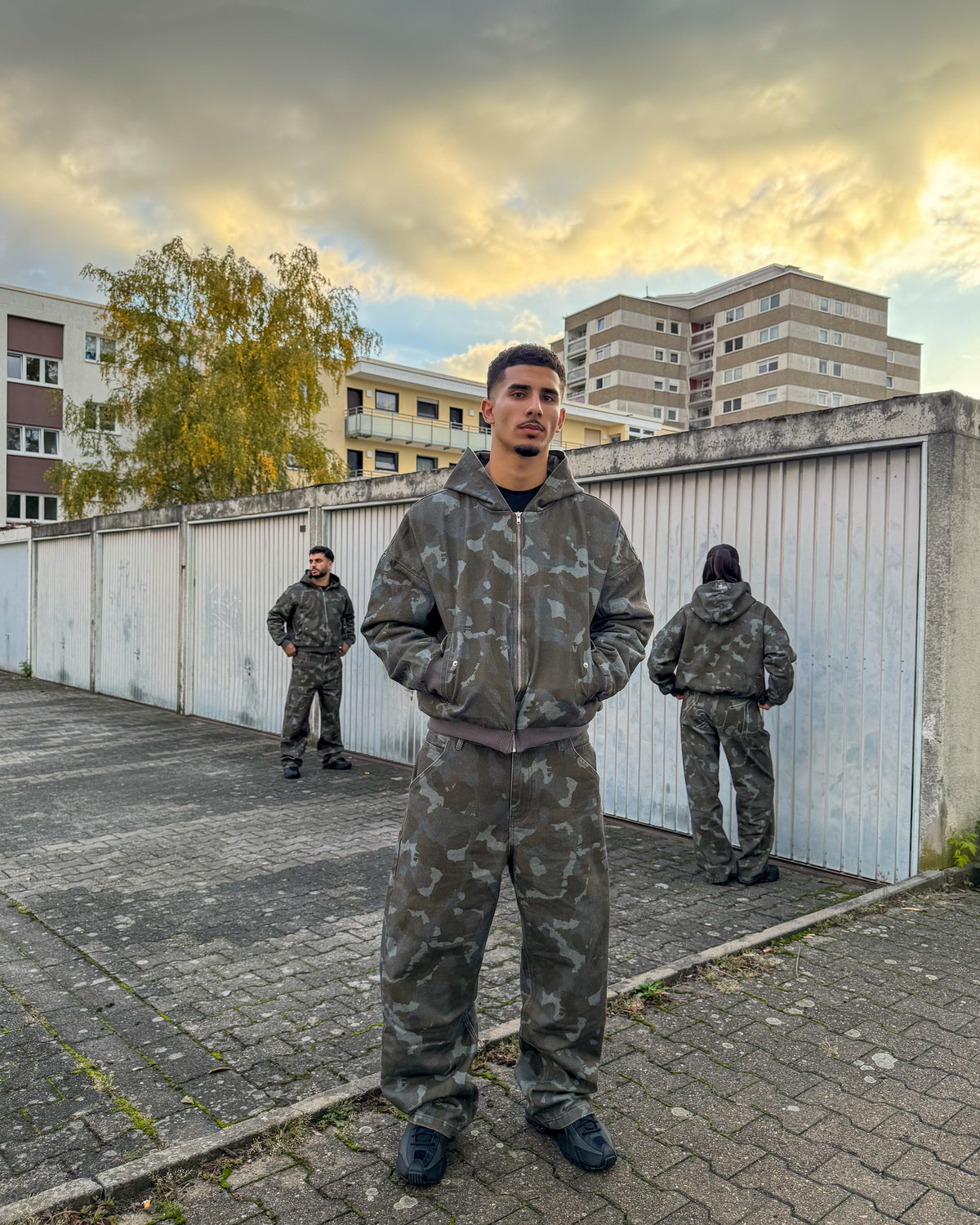 FADED CAMO DENIM PANTS