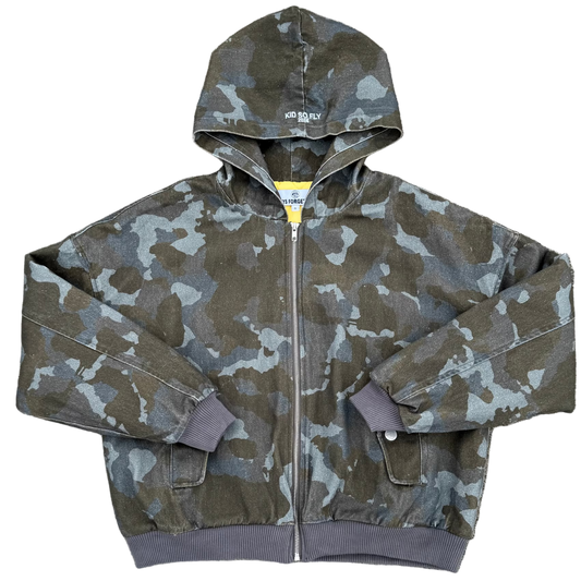 FADED CAMO DENIM JACKET