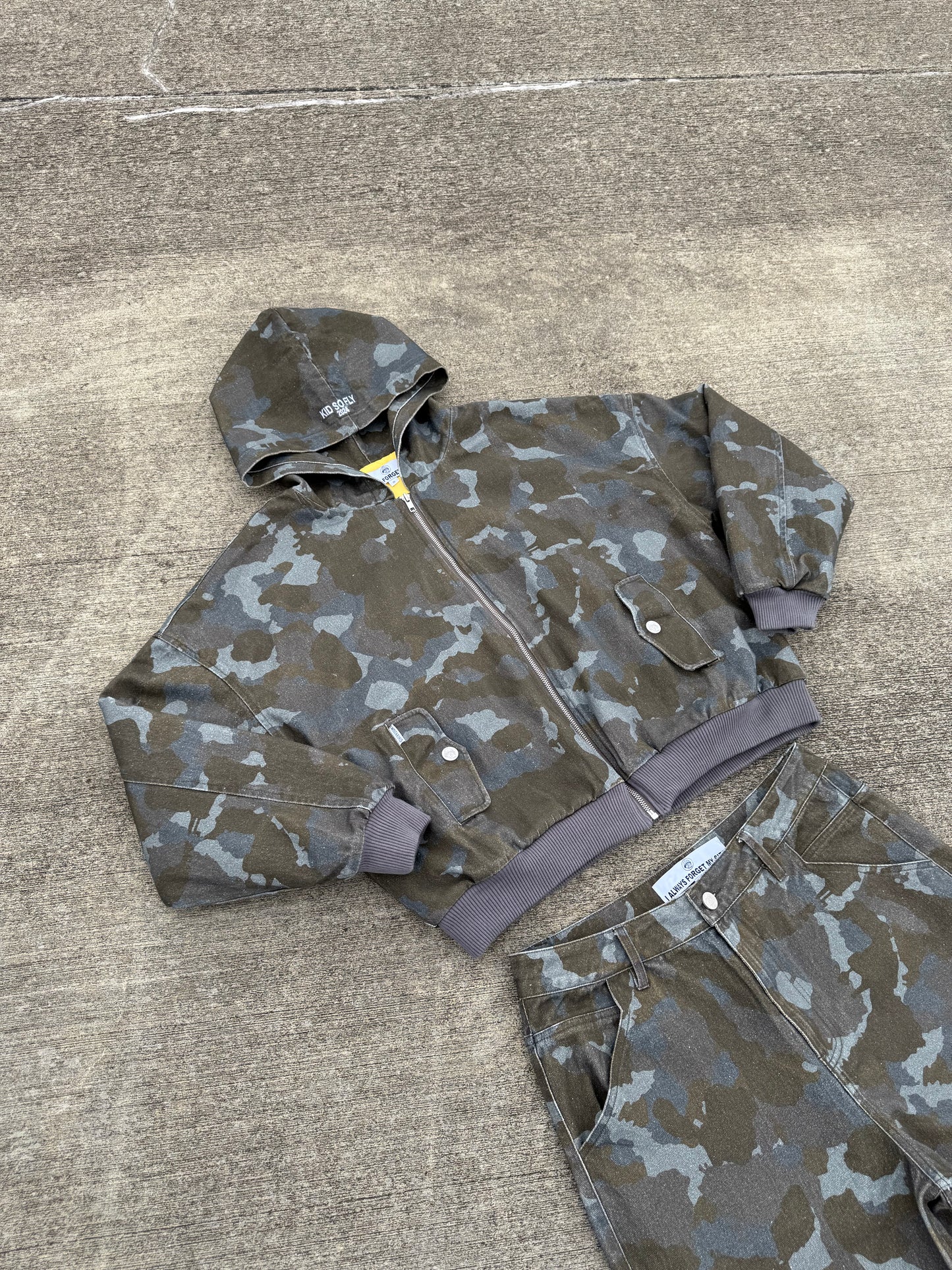 FADED CAMO DENIM JACKET