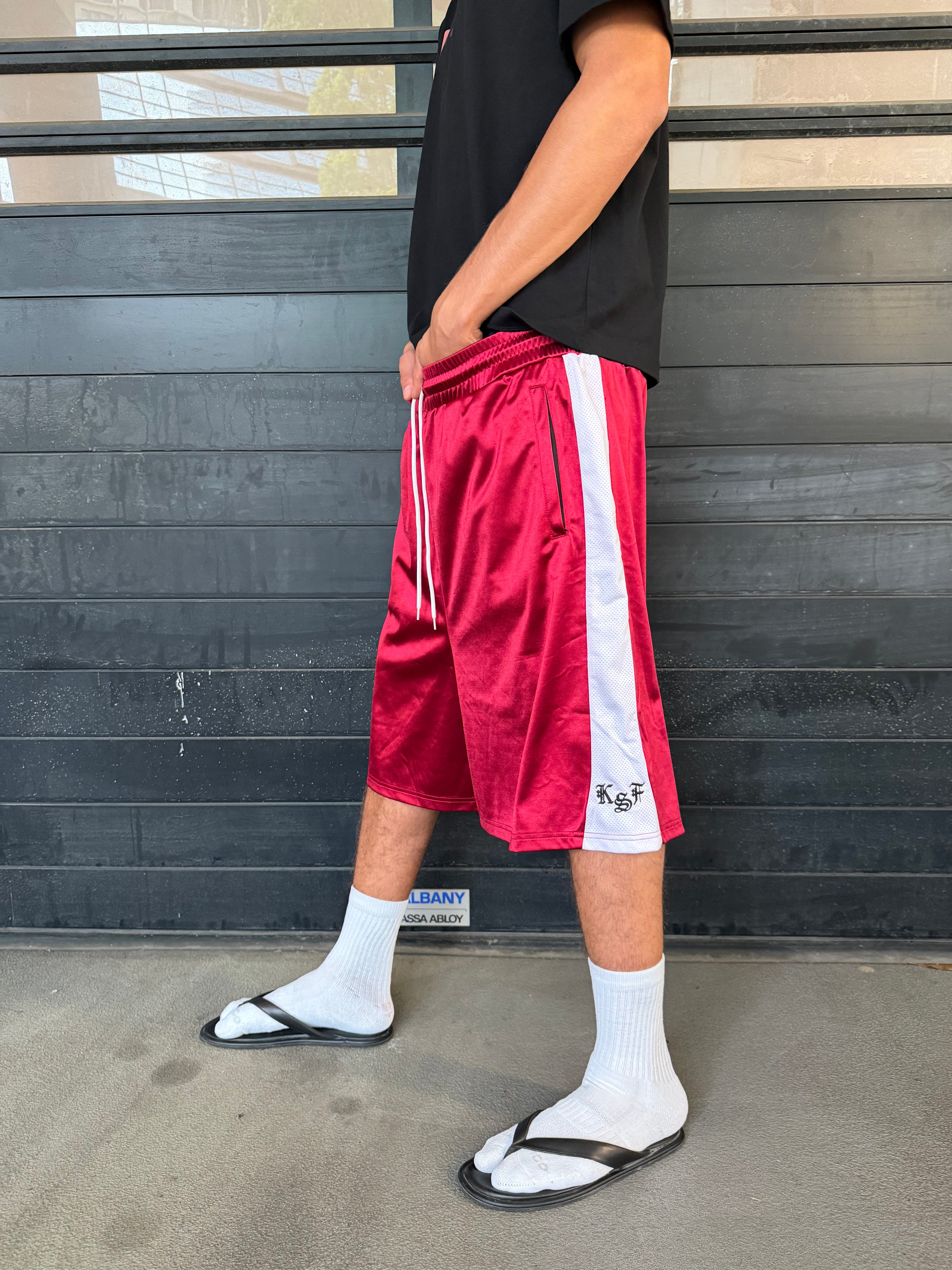 BORDEAUX MESH SHORTS