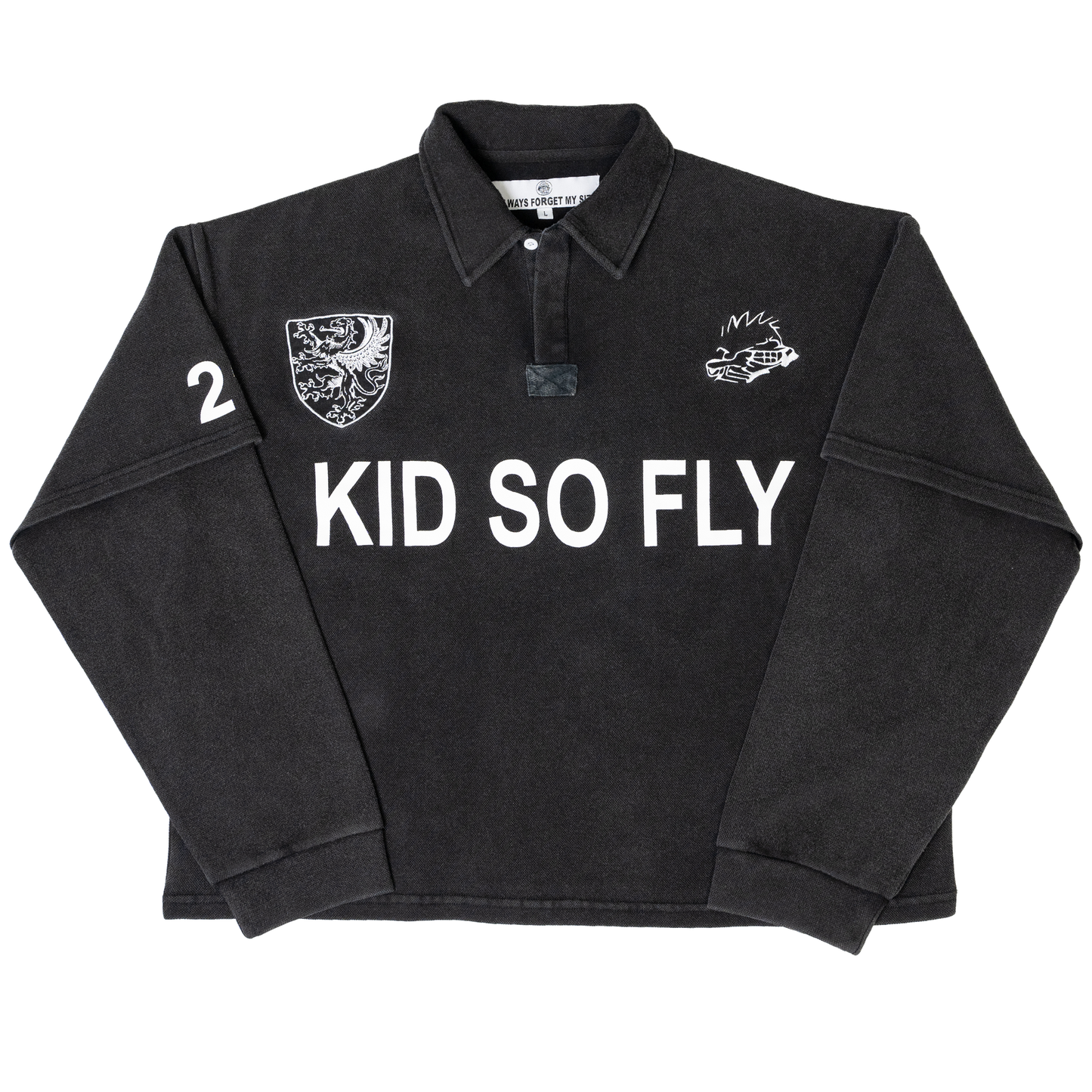 POLO LONGSLEEVE BLACK